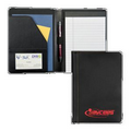 Contrast Stitch Leather Junior Padfolio (Black)